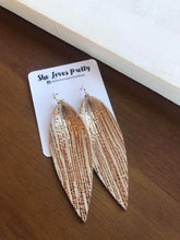 Load image into Gallery viewer, Metallic Spike Leather Earrings
