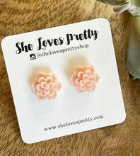 Load image into Gallery viewer, Sweet Peach Succulent Studs
